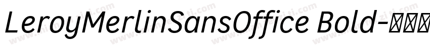LeroyMerlinSansOffice Bold字体转换